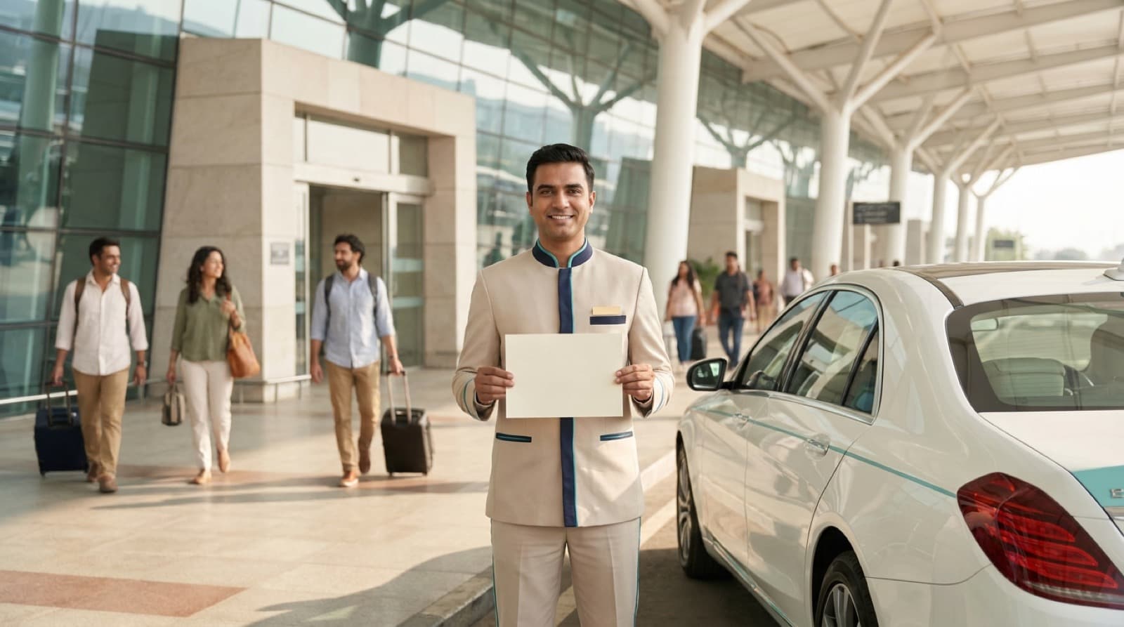 Airport pickup for an international patient